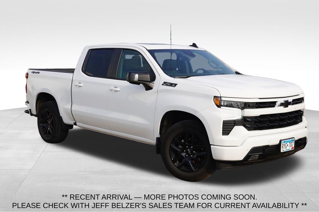 Summit White 2025 Chevrolet Silverado 1500 Pickup Truck Four-Wheel Drive Automatic