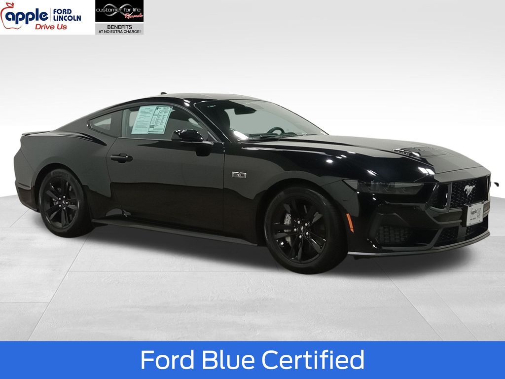 Shadow Black 2025 Ford Mustang Coupe Rear-Wheel Drive 6-Speed Manual