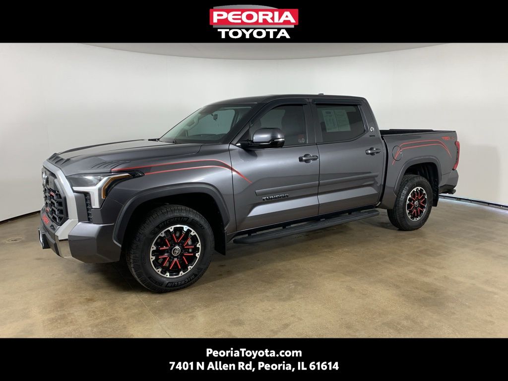 Magnetic Gray Metallic 2024 Toyota Tundra SR5 CrewMax Cab 4WD Pickup Truck Four-Wheel Drive Automatic