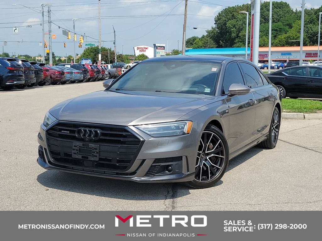 Terra Gray Metallic 2021 Audi A8 Sedan All-Wheel Drive 8-Speed Automatic