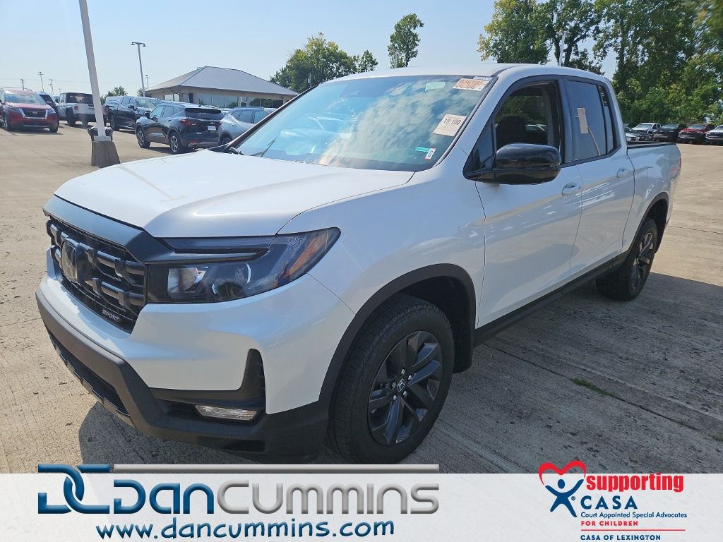 White 2024 Honda Ridgeline Pickup Truck All-Wheel Drive 9-Speed Automatic
