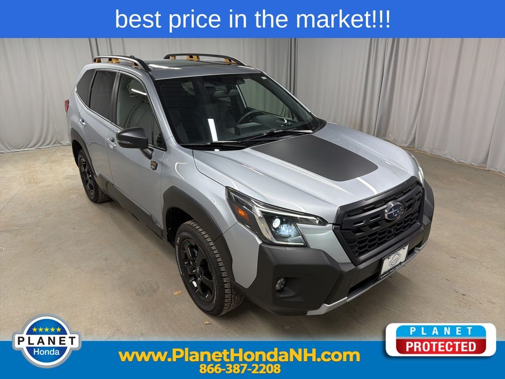 Ice Silver Metallic 2025 Subaru Forester Wilderness Crossover AWD SUV / Crossover All-Wheel Drive Continuously Variable Transmission