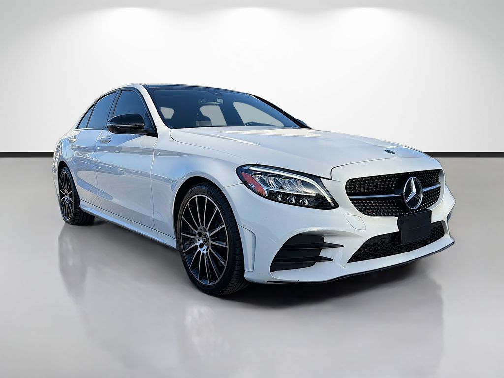 Polar White 2019 Mercedes-Benz C-Class C 300 4MATIC Sedan All-Wheel Drive 9-Speed Automatic