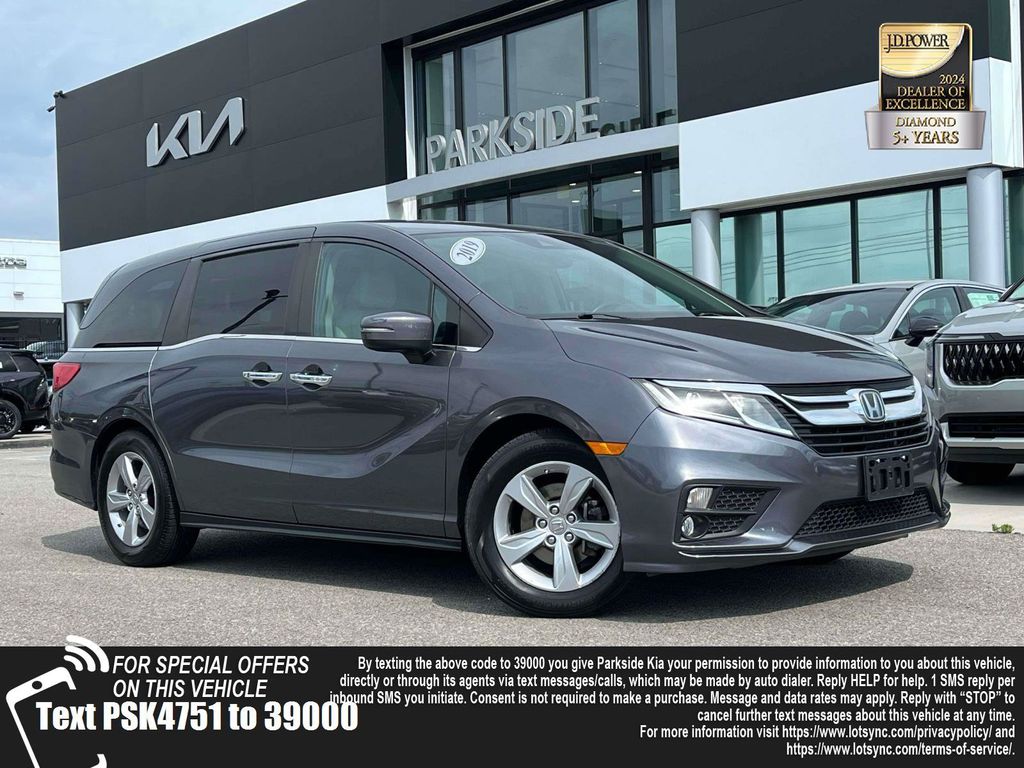 Gray 2019 Honda Odyssey Minivan Front-Wheel Drive 9-Speed Automatic