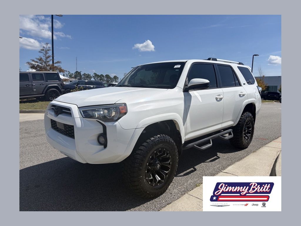 Super White 2020 Toyota 4Runner SUV / Crossover Four-Wheel Drive 5-Speed Automatic Overdrive