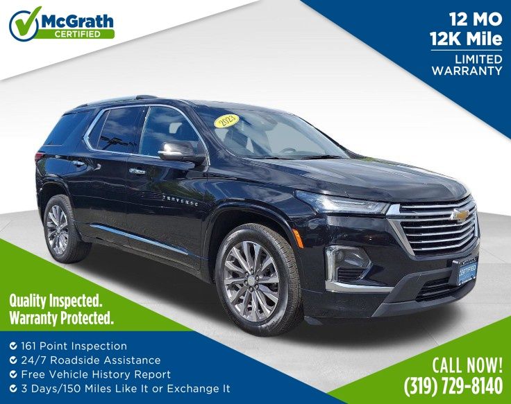 Black Metallic 2023 Chevrolet Traverse SUV / Crossover Four-Wheel Drive 9-Speed Automatic