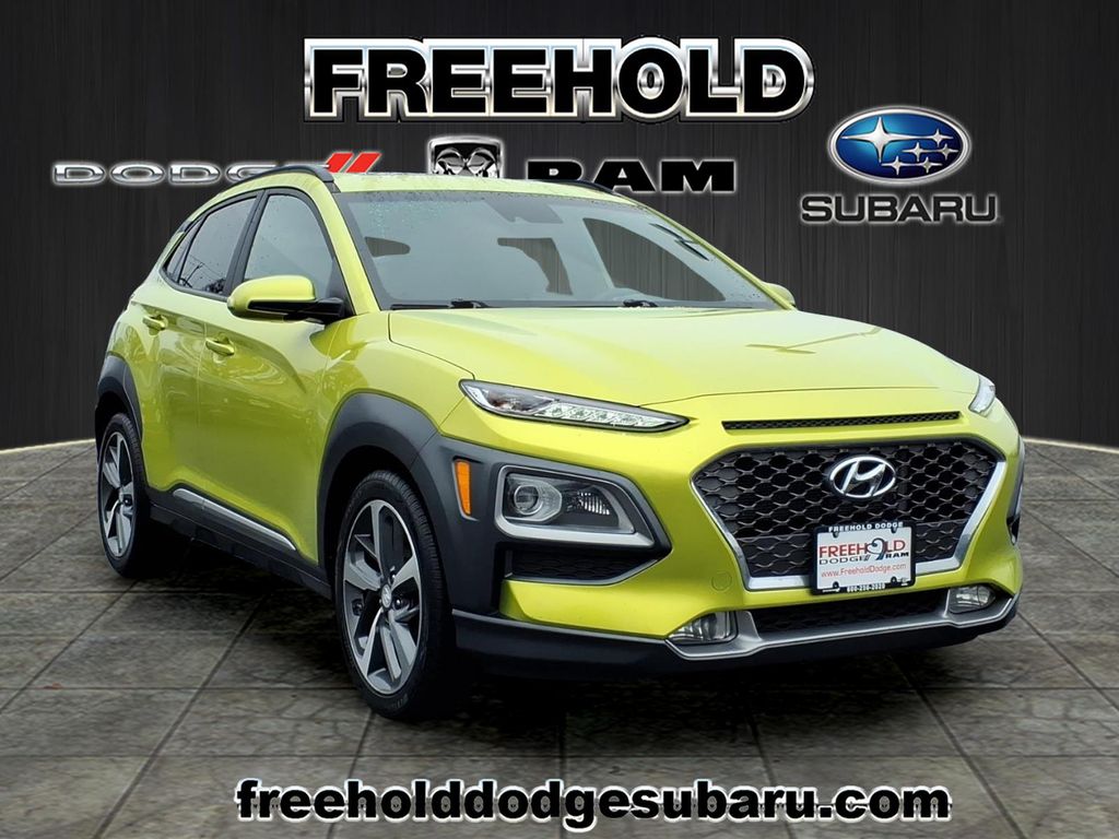 Green (Lime Twist) 2020 Hyundai Kona Limited AWD SUV / Crossover All-Wheel Drive 7-Speed Automatic