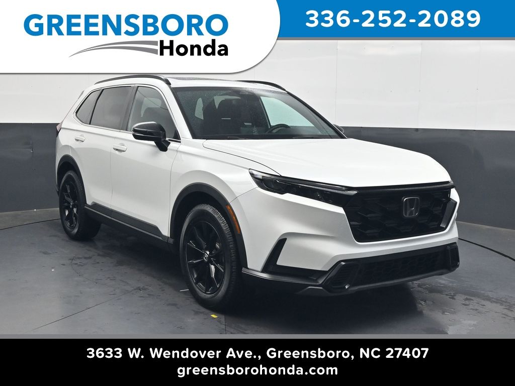 Platinum White 2024 Honda CR-V Hybrid SUV / Crossover All-Wheel Drive Continuously Variable Transmission