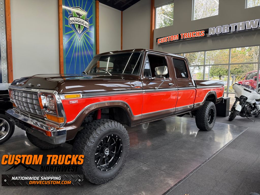 Orange 1979 Ford F-250 Pickup Truck
