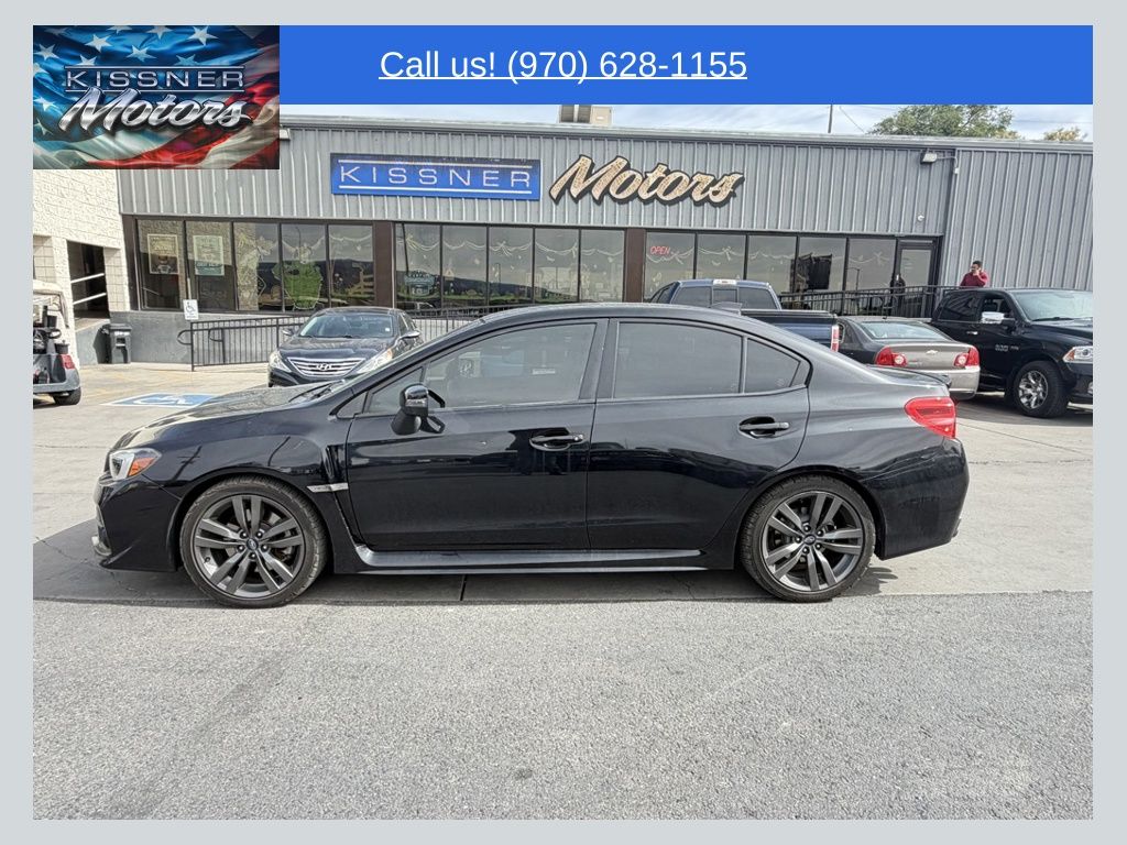 Crystal Black Silica 2017 Subaru WRX Limited Sedan All-Wheel Drive 6-Speed Manual