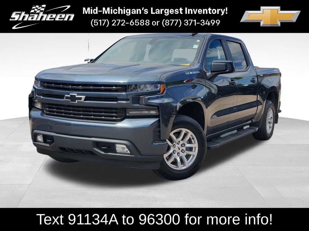 Shadow Gray Metallic 2019 Chevrolet Silverado 1500 Pickup Truck Four-Wheel Drive 8-Speed Automatic