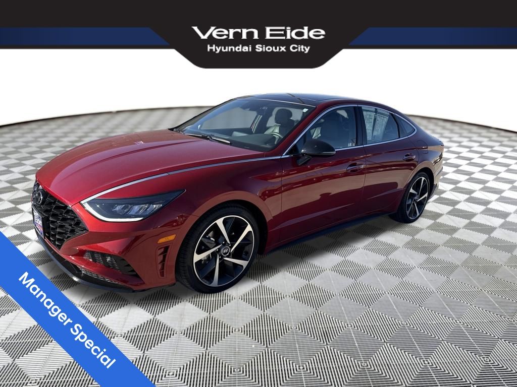 Ultimate Red 2023 Hyundai Sonata SEL Plus FWD Sedan Front-Wheel Drive 8-Speed Automatic