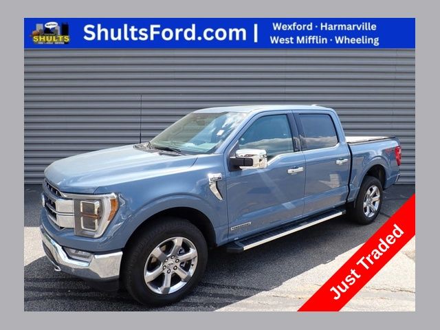 Blue (Azure Gray Metallic) 2023 Ford F-150 Pickup Truck Four-Wheel Drive Automatic