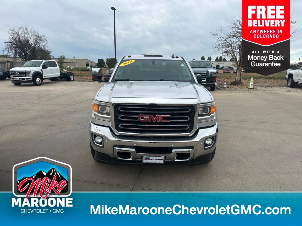 Quicksilver Metallic 2015 GMC Sierra 3500HD Pickup Truck Four-Wheel Drive 6-Speed Automatic