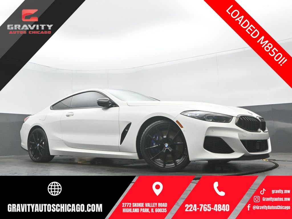 Alpine White 2021 BMW 8 Series M850i xDrive Coupe AWD Coupe All-Wheel Drive 8-Speed Automatic