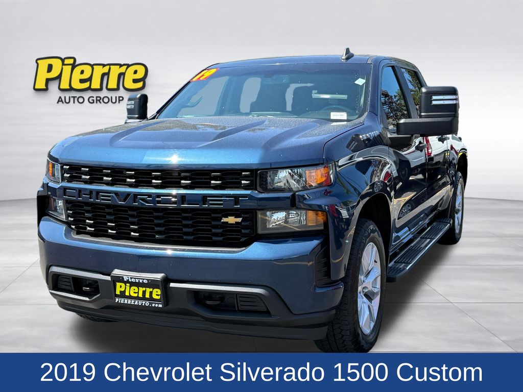 Blue Metallic 2019 Chevrolet Silverado 1500 Pickup Truck Four-Wheel Drive 6-Speed Automatic Overdrive