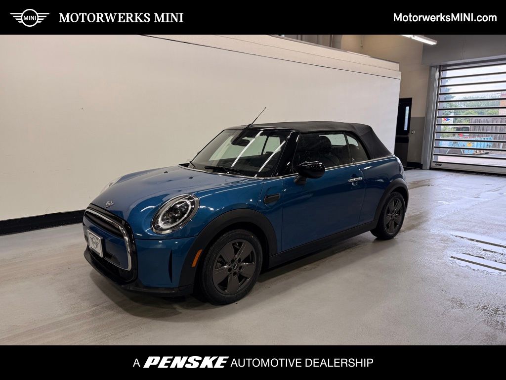 Island Blue Metallic 2023 MINI Cooper Convertible FWD Convertible Front-Wheel Drive 7-Speed Automatic