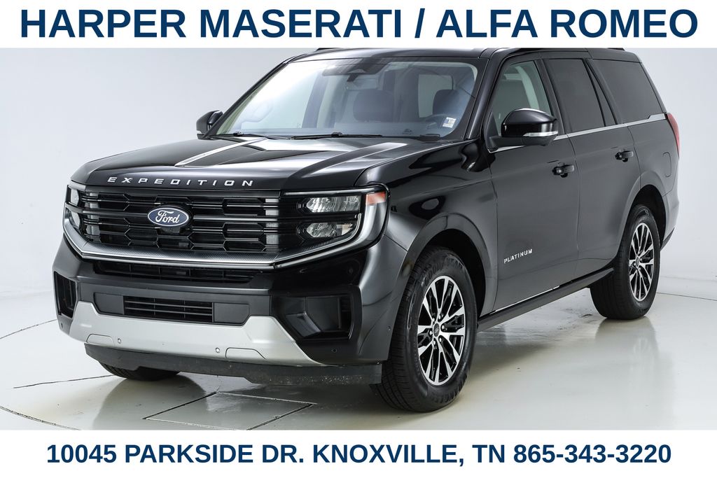 Agate Black Metallic 2025 Ford Expedition Platinum 4WD SUV / Crossover Four-Wheel Drive Automatic