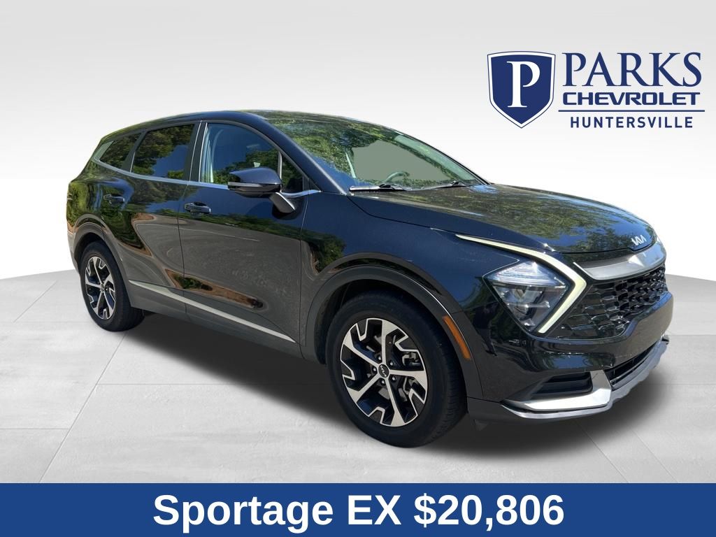 Ebony Black 2023 Kia Sportage EX FWD SUV / Crossover Front-Wheel Drive 8-Speed Automatic