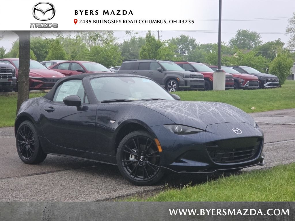 Deep Crystal Blue Mica 2026 Mazda MX-5 Miata Convertible Rear-Wheel Drive 6-Speed Manual