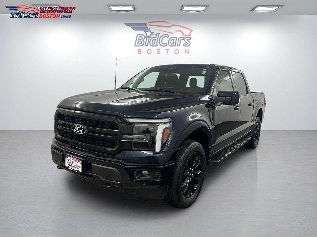 Blue 2025 Ford F-150 Pickup Truck Four-Wheel Drive Automatic