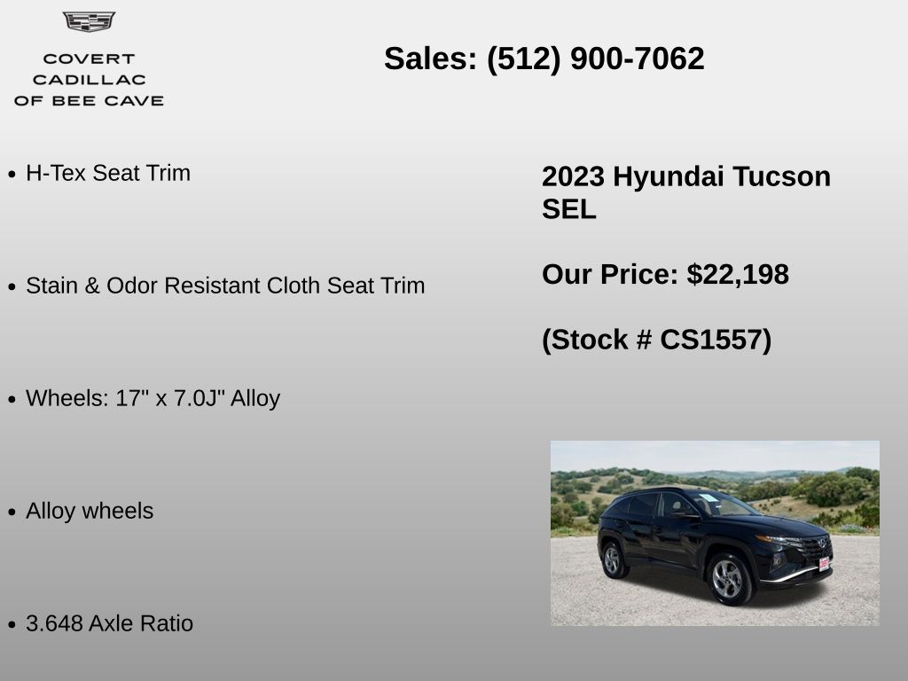 Used Car 2023 Hyundai Tucson  Sel For Sale Under $25,000 In Austin, Texas