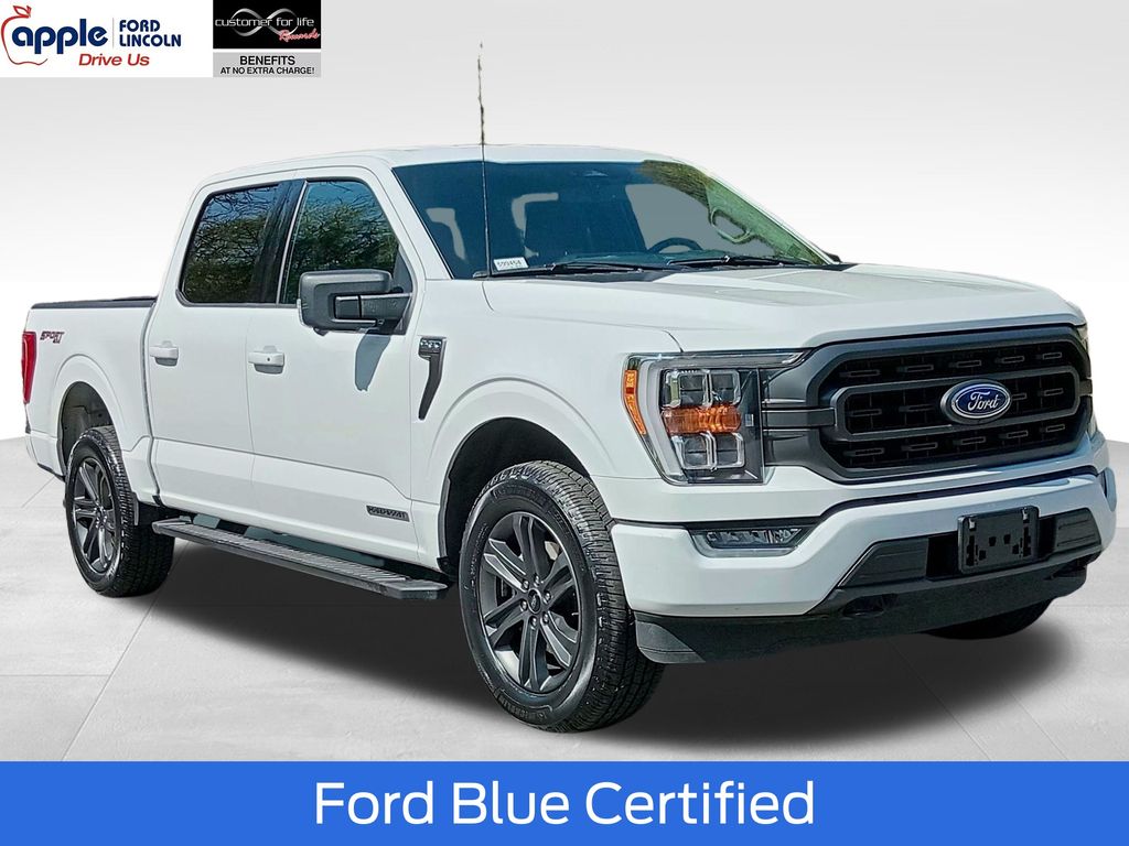 Oxford White 2023 Ford F-150 XLT SuperCrew 4WD Pickup Truck Four-Wheel Drive Automatic