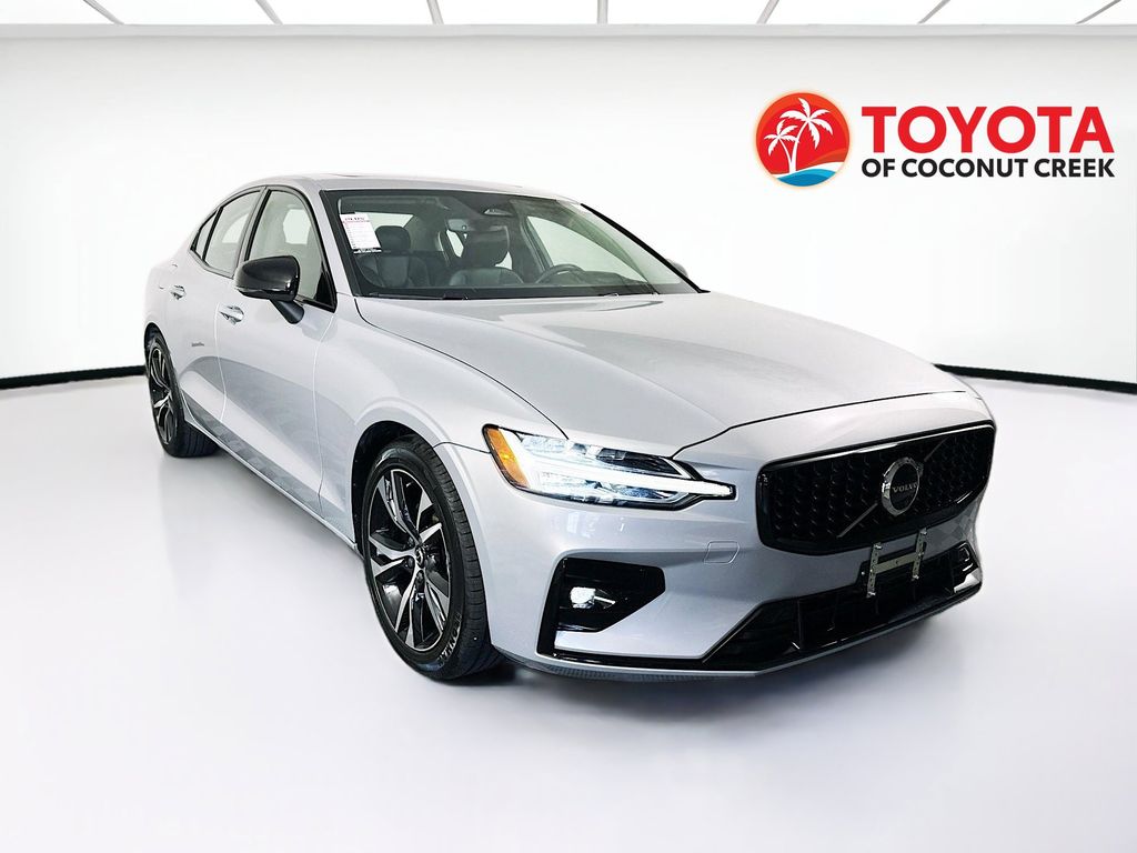 Gray 2024 Volvo S60 Sedan Front-Wheel Drive Automatic
