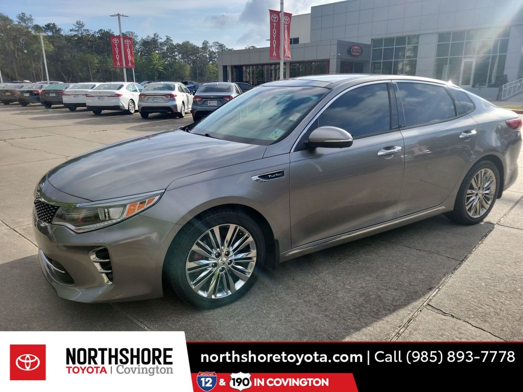 Silver 2016 Kia Optima SXL Turbo Sedan Front-Wheel Drive 6-Speed Automatic