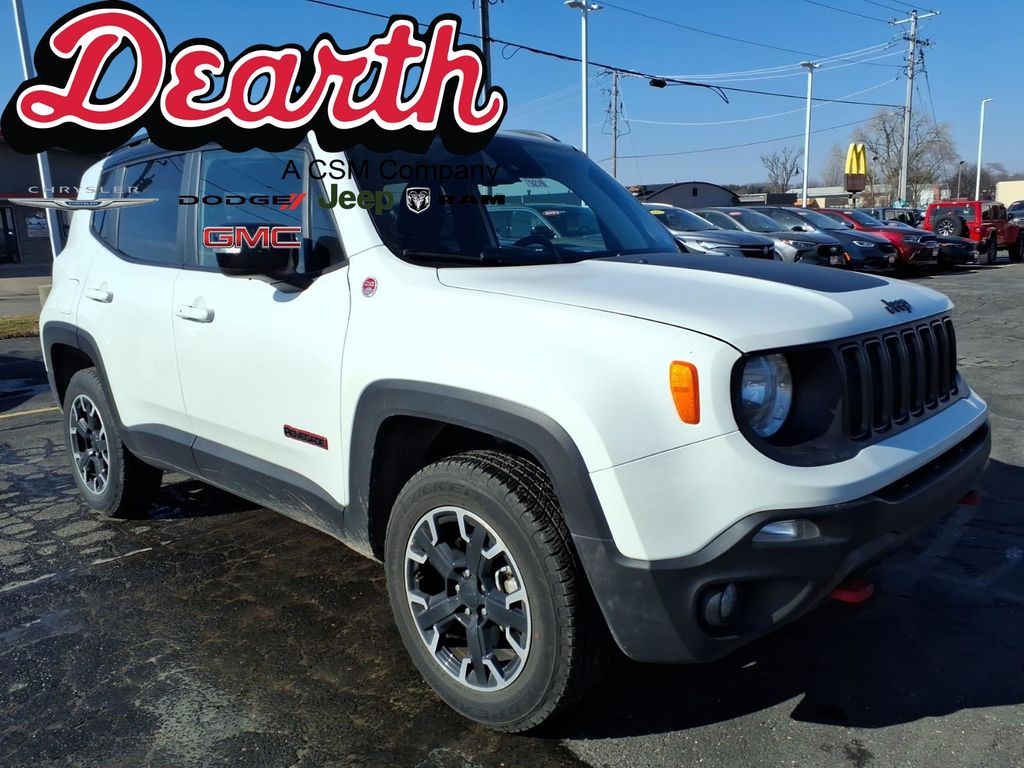 Alpine White Clearcoat 2023 Jeep Renegade Trailhawk 4WD SUV / Crossover Four-Wheel Drive 9-Speed Automatic