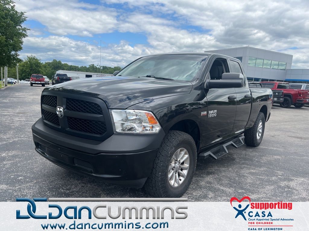 Brilliant Black Crystal Pearlcoat 2018 RAM 1500 Tradesman Quad Cab 4WD Pickup Truck Four-Wheel Drive 8-Speed Automatic