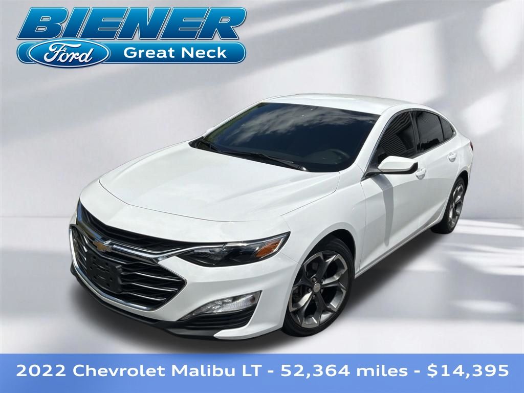 Summit White 2022 Chevrolet Malibu Sedan Front-Wheel Drive Continuously Variable Transmission