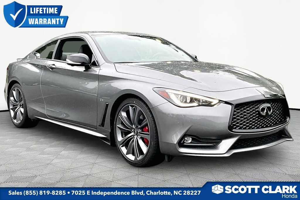 Gray (Graphite Shadow) 2022 INFINITI Q60 Coupe All-Wheel Drive 7-Speed Automatic