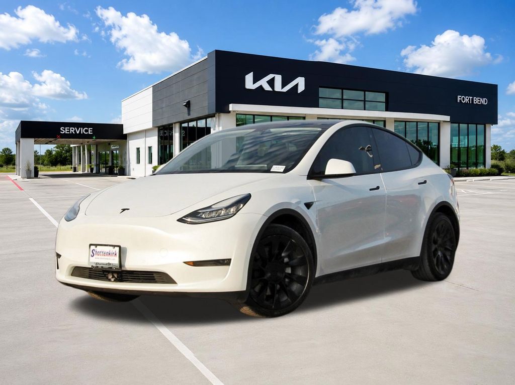 2020 Tesla Model Y Long Range White at Shottenkirk Kia Fort Bend