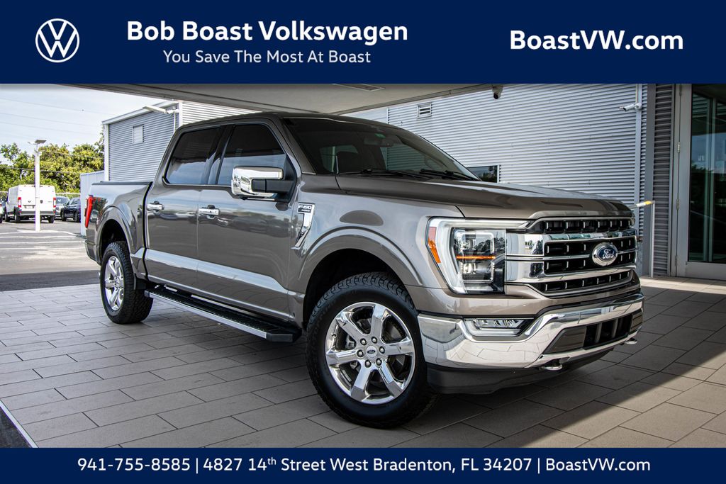 Stone Gray Metallic 2021 Ford F-150 Pickup Truck Four-Wheel Drive Automatic