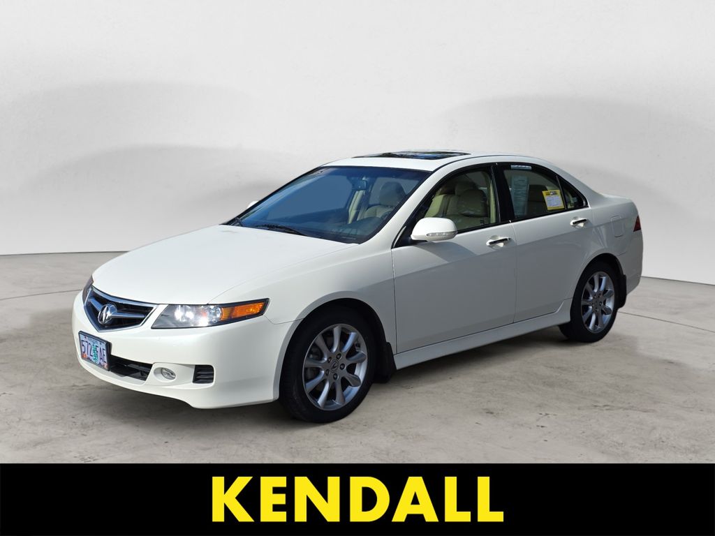 Premium White Pearl 2008 Acura TSX Sedan Front-Wheel Drive 5-Speed Automatic