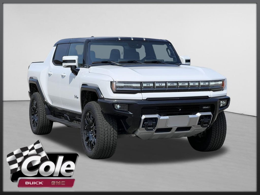 Interstellar White 2025 GMC Hummer EV Pickup Pickup Truck All-Wheel Drive 1-Speed Automatic