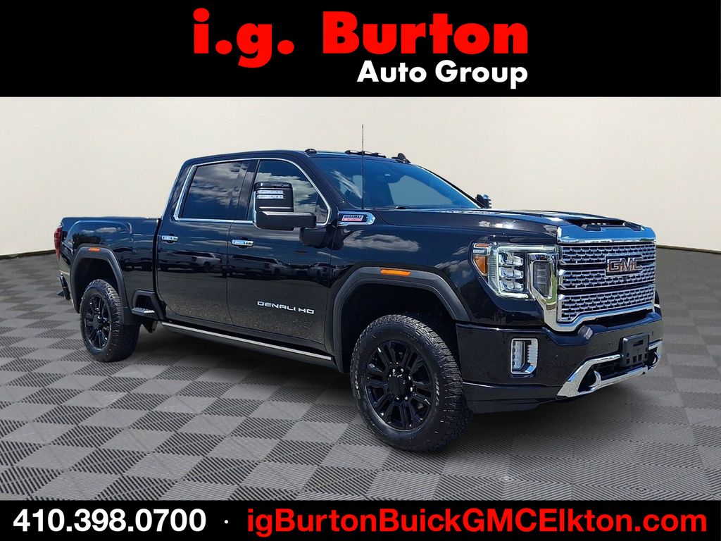 Black (Ebony Twilight Metallic) 2021 GMC Sierra 2500HD Pickup Truck Four-Wheel Drive Automatic