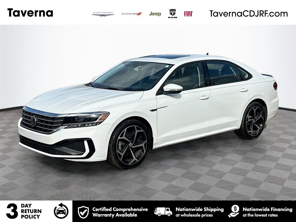 Pure White 2020 Volkswagen Passat 2.0T R-Line FWD Sedan Front-Wheel Drive 6-Speed Automatic