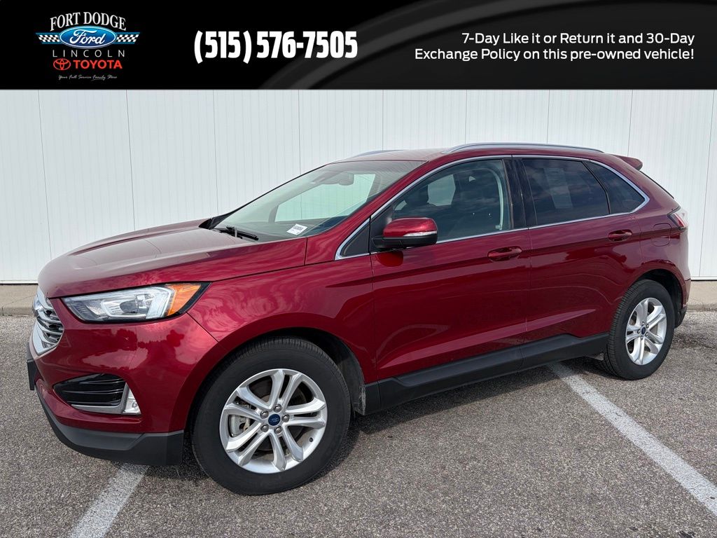 Ruby Red Metallic 2019 Ford Edge SUV / Crossover All-Wheel Drive 8-Speed Automatic