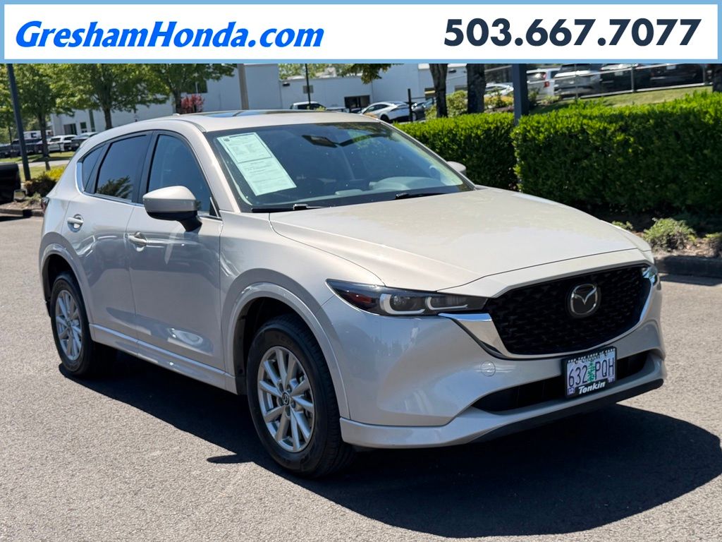 Gray (Platinum Quartz Metallic) 2024 Mazda CX-5 SUV / Crossover All-Wheel Drive 6-Speed Automatic