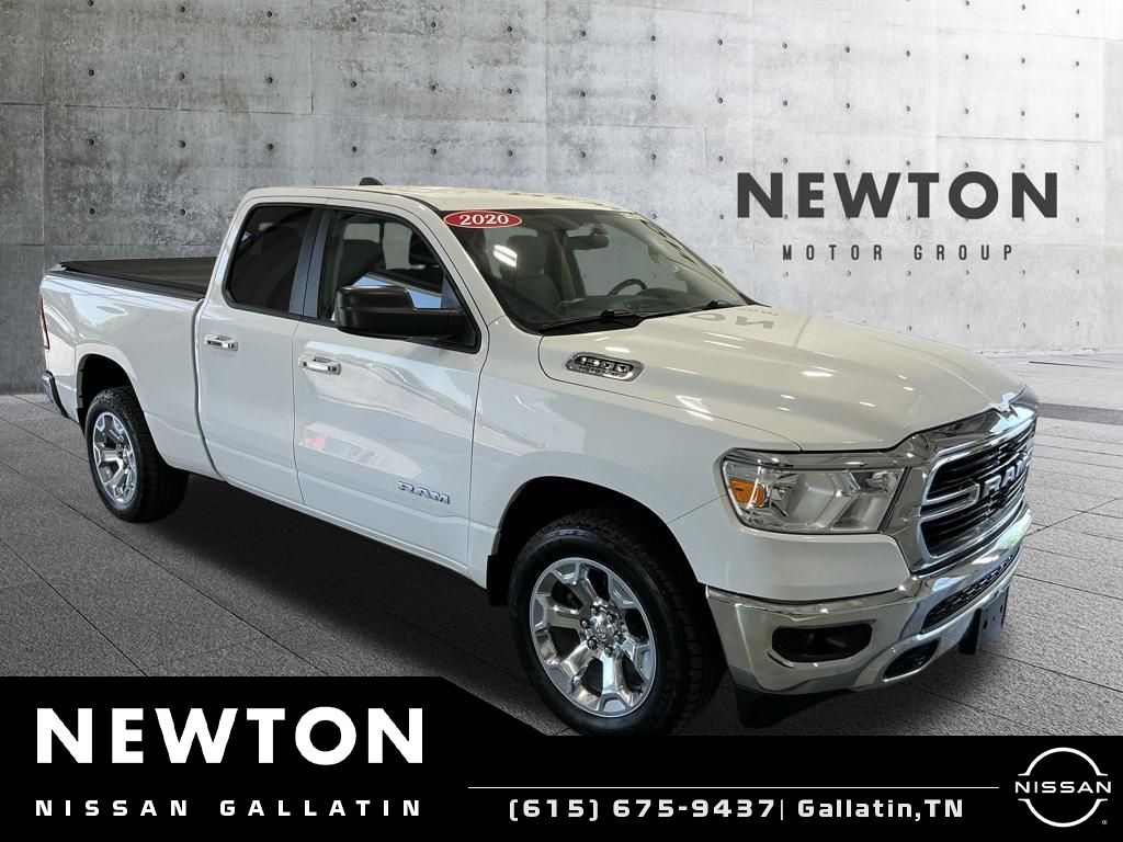 Bright White Clearcoat 2020 RAM 1500 Big Horn Quad Cab 4WD Pickup Truck Four-Wheel Drive 8-Speed Automatic