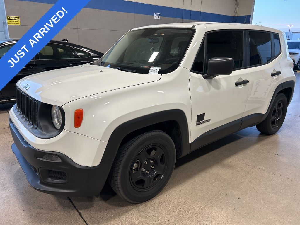 Alpine White 2017 Jeep Renegade Sport SUV / Crossover Front-Wheel Drive 6-Speed Manual