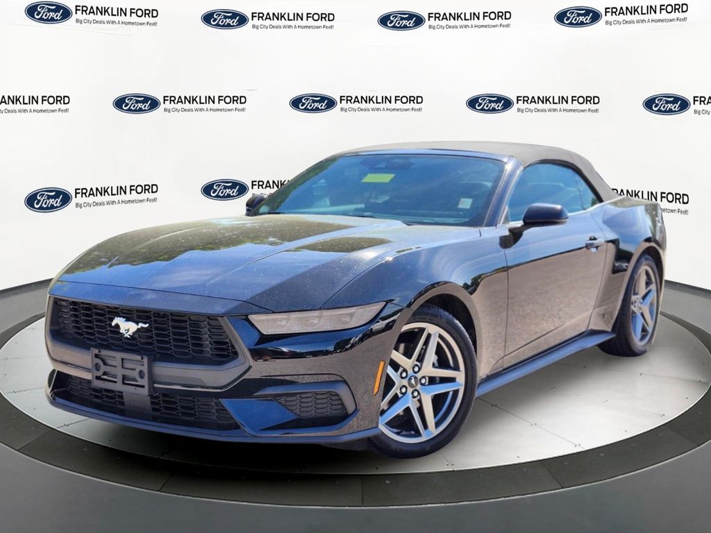 Shadow Black 2025 Ford Mustang EcoBoost Premium Convertible RWD Convertible Rear-Wheel Drive Automatic