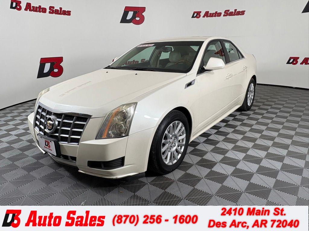 White 2013 Cadillac CTS 3.0L Luxury AWD Sedan All-Wheel Drive 6-Speed Automatic