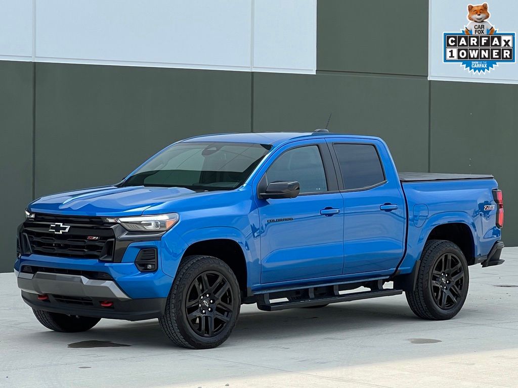 Glacier Blue Metallic 2024 Chevrolet Colorado Pickup Truck Four-Wheel Drive 8-Speed Automatic