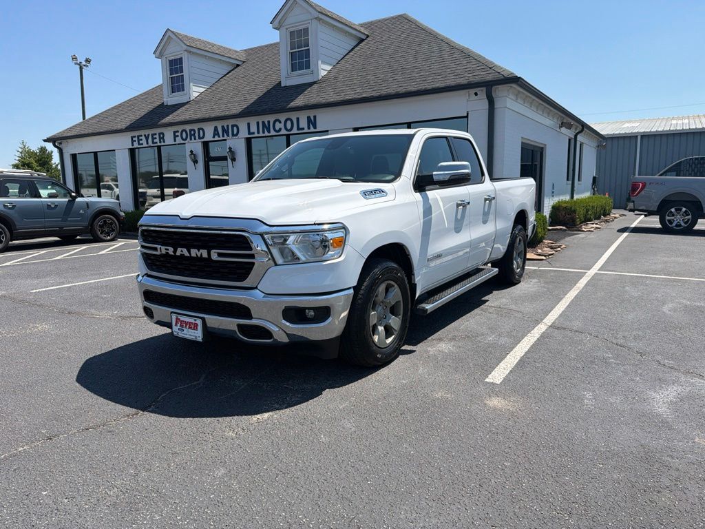 Bright White Clearcoat 2023 RAM 1500 Big Horn Quad Cab RWD Pickup Truck 4X2 8-Speed Automatic