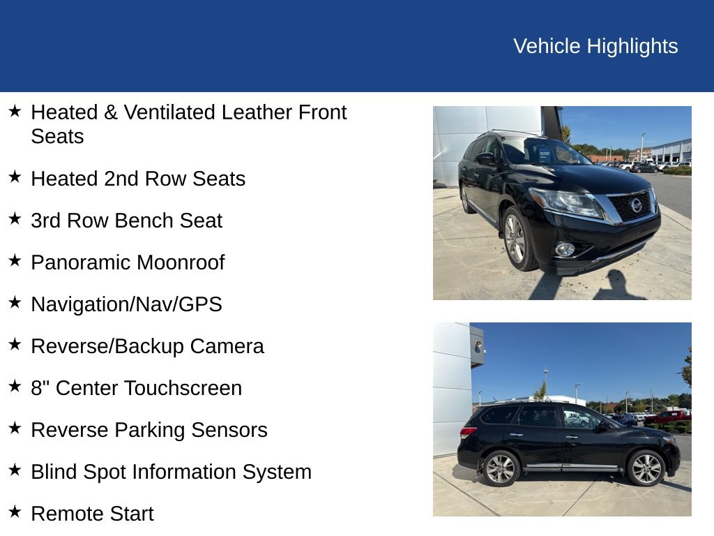 2016 Nissan Pathfinder Platinum