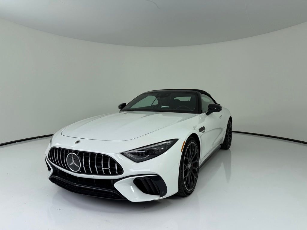 White 2022 Mercedes-Benz SL-Class Convertible All-Wheel Drive 9-Speed Automatic
