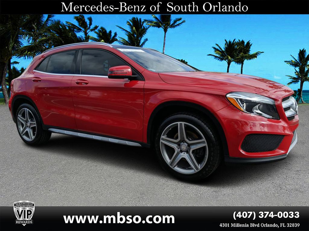 Red 2015 Mercedes-Benz GLA SUV / Crossover All-Wheel Drive 7-Speed Automatic